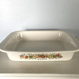 Corning Ware Spice of Life LaMarjolaine A-21 Baking Roasting Pan used wear